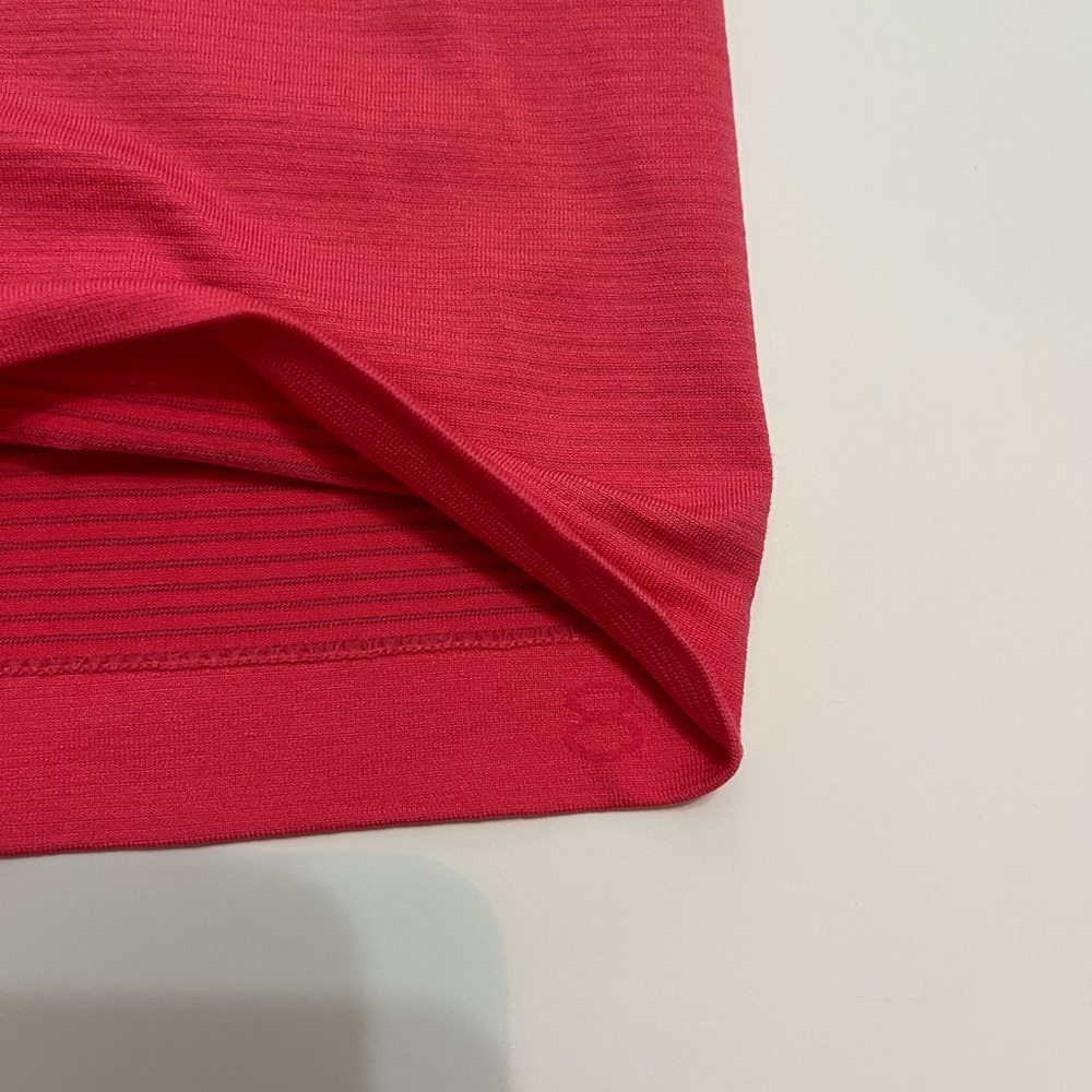 lululemon athletica Swiftly Tech Relaxed Fit Polo Shirt Lipgloss -Size 8 - Picture 7 of 7